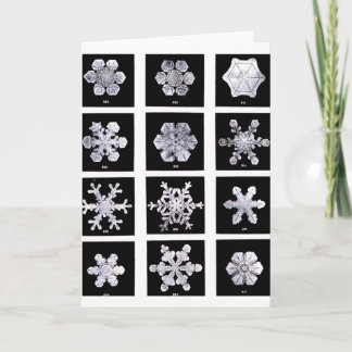 Tarjeta Festiva Copos de nieve