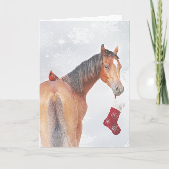 Tarjeta Festiva Copos de nieve (Anverso)