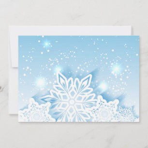 Tarjeta Festiva Copos de nieve 3D