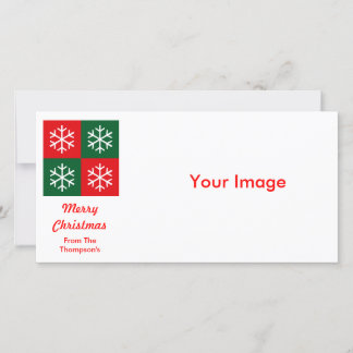 Tarjeta Festiva Copos de nieve de arte pop