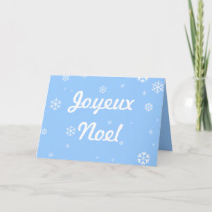 Tarjeta Festiva Copos de nieve de Joyeux Noel