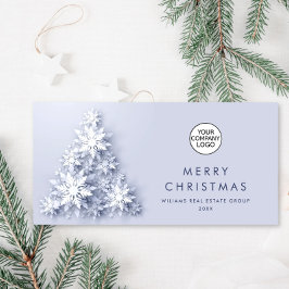 Tarjeta Festiva Copos de nieve Gremio Corporativo de Árbol de Navi