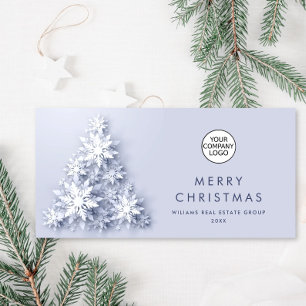 Tarjeta Festiva Copos de nieve Gremio Corporativo de Árbol de Navi