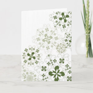 Tarjeta Festiva Copos de nieve letones
