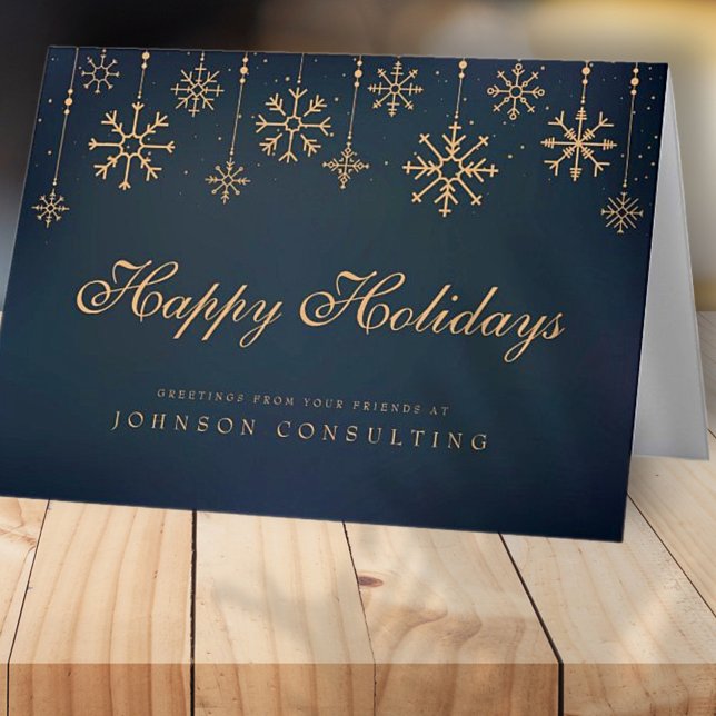 Tarjeta Festiva Copos de nieve modernos | Saludos navideños (Subido por el creador)
