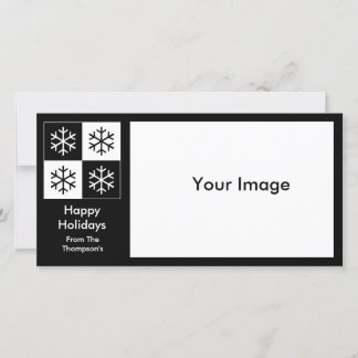 Tarjeta Festiva Copos de nieve Pop Art