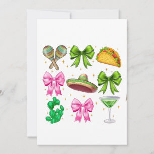 Tarjeta Festiva Coquette Mardi Gras Bow Fleur De Lis Mask Fat Tues