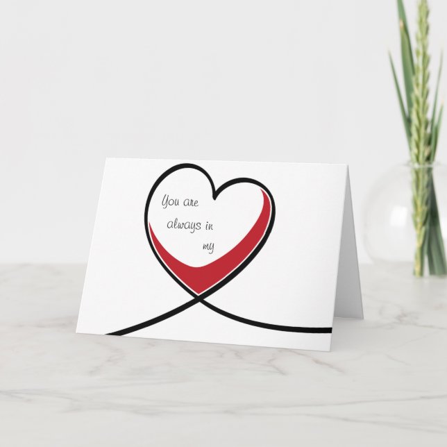 Tarjeta Festiva Corazón (Anverso)