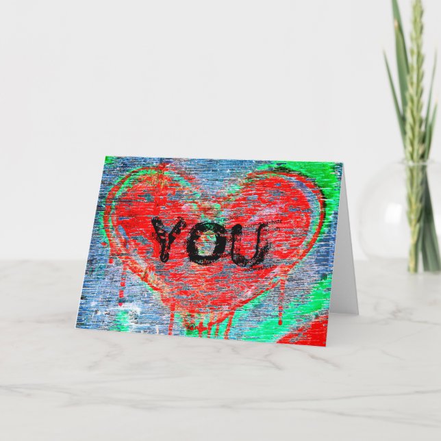 Tarjeta Festiva Corazón Afligido (Anverso)