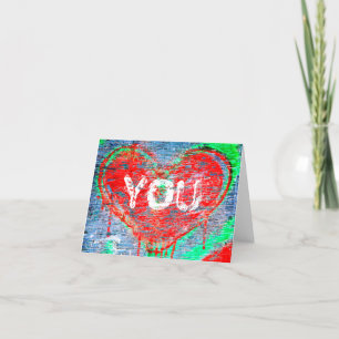 Tarjeta Festiva Corazón angustiado