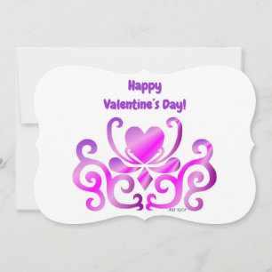 Tarjeta Festiva Corazón Arcoíris y Lirio