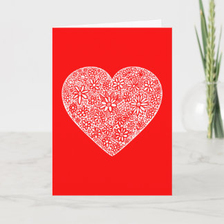 Tarjeta Festiva Corazón bloqueado Valentine - II