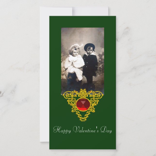 TARJETA FESTIVA CORAZÓN CELÁTICO (Anverso)