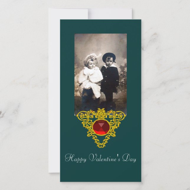 TARJETA FESTIVA CORAZÓN CELÁTICO (Anverso)