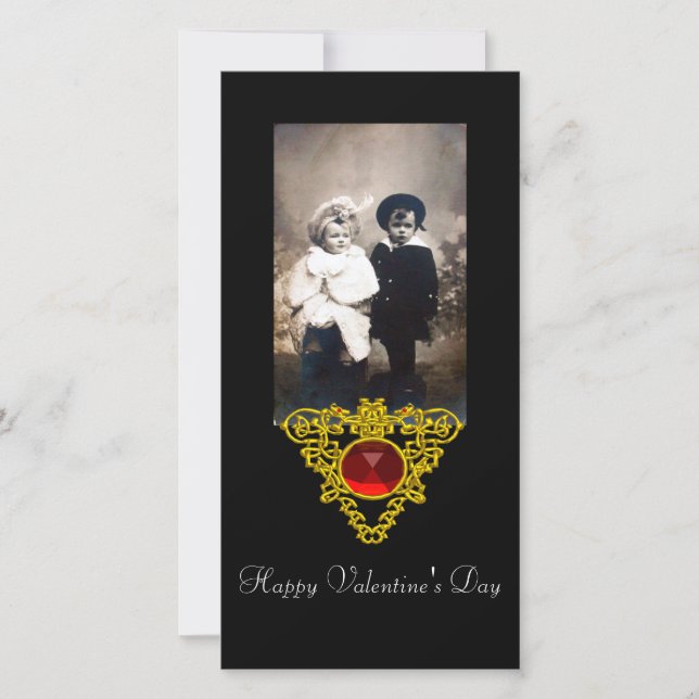 TARJETA FESTIVA CORAZÓN CELÁTICO (Anverso)