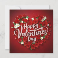 Corazón con luz con palabras Feliz día de San Vale