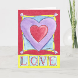 Tarjeta Festiva Corazón de amor