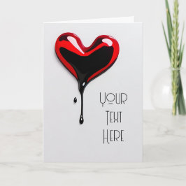 Tarjeta Festiva corazón de amor grafiti personalizado día de San V