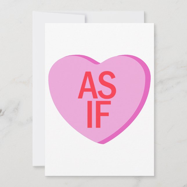 Tarjeta Festiva Corazón de Caramelo - COMO SI (Anverso)