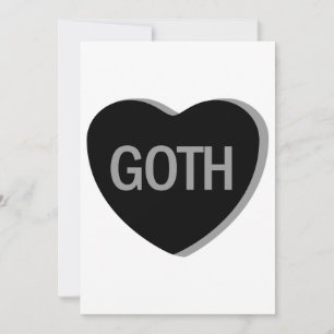 Tarjeta Festiva Corazón de Caramelo - Goth
