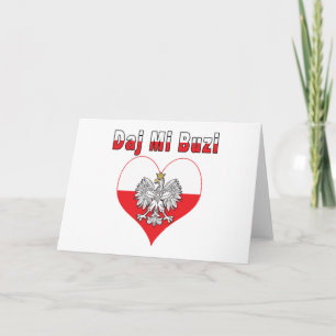 Tarjeta Festiva Corazón de Daj MI Buzi Eagle