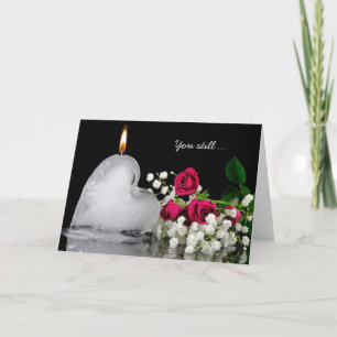 Tarjeta Festiva Corazón de hielo en llamas