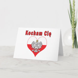 Tarjeta Festiva Corazón de Kocham Cie Eagle