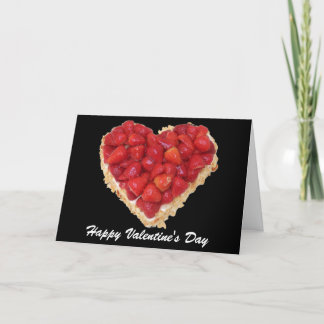 Tarjeta Festiva corazón de la fresa