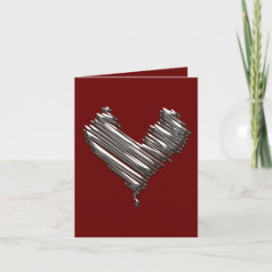 Tarjeta Festiva Corazón de plata