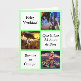 Tarjeta Festiva Corazon de Que la luz del amor de Dios Ilumine tu