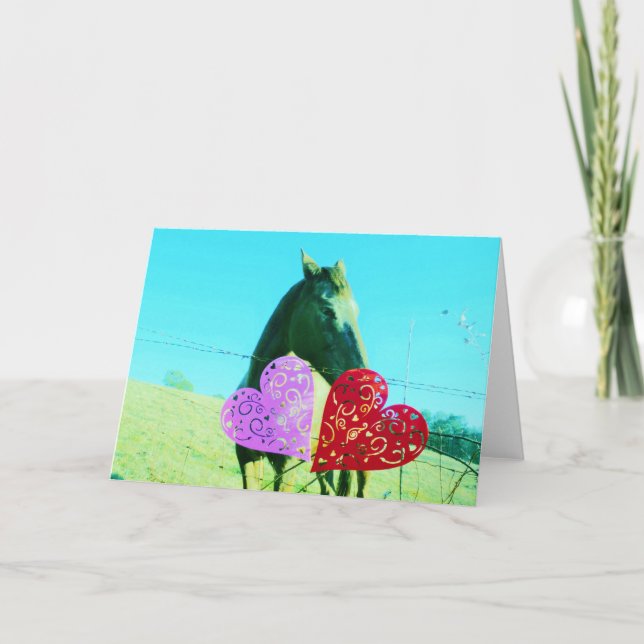 Tarjeta Festiva Corazón de San Valentín blanco y marrón (Anverso)