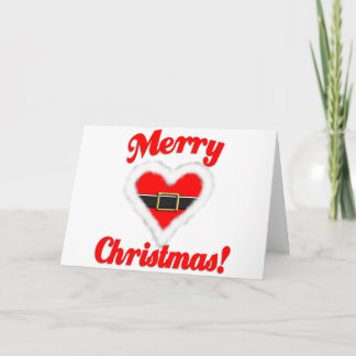 Tarjeta Festiva corazón de santa