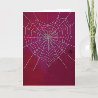 Tarjeta Festiva Corazón de Spiderweb