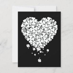 Tarjeta Festiva Corazón de Trébol