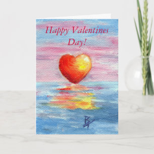 Tarjeta Festiva ¡Corazón del ajuste, día de San Valentín feliz!