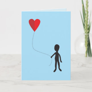 Tarjeta Festiva Corazón del globo