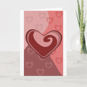 Tarjeta Festiva Corazón giratorio