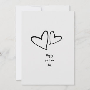 Tarjeta Festiva Corazón Minimalista Especial de San Valentín para
