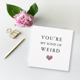 Tarjeta Festiva corazón purpurina de San Valentín/aniversario grac