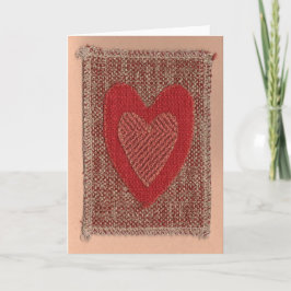Tarjeta Festiva Corazón Rojo