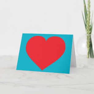 Tarjeta Festiva Corazón Rojo