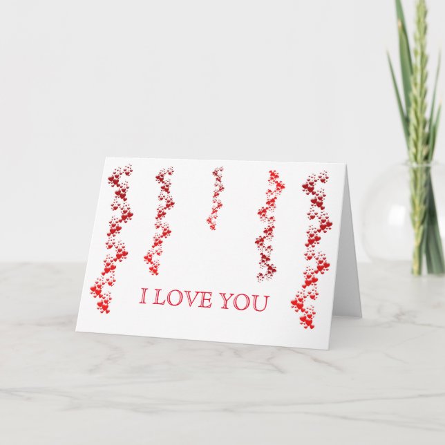 Tarjeta Festiva Corazón Rojo (Anverso)