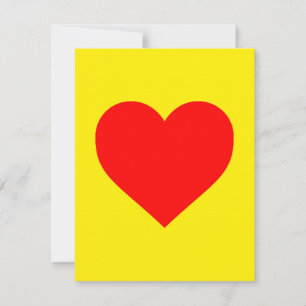 Tarjeta Festiva Corazón Rojo Calor Pop Art