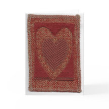 Corazón rojo oscuro