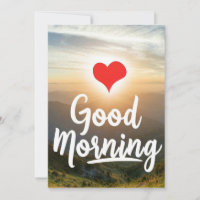 Corazón Rojo Soleado Buenos Días