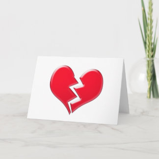 Tarjeta Festiva Corazón roto
