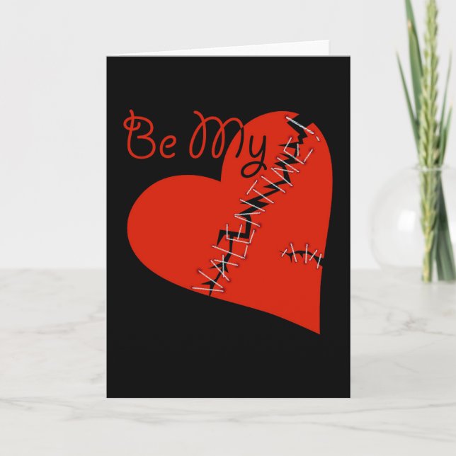 Tarjeta Festiva Corazón roto de San Valentín (Anverso)