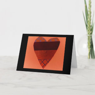 Tarjeta Festiva Corazón salvaje