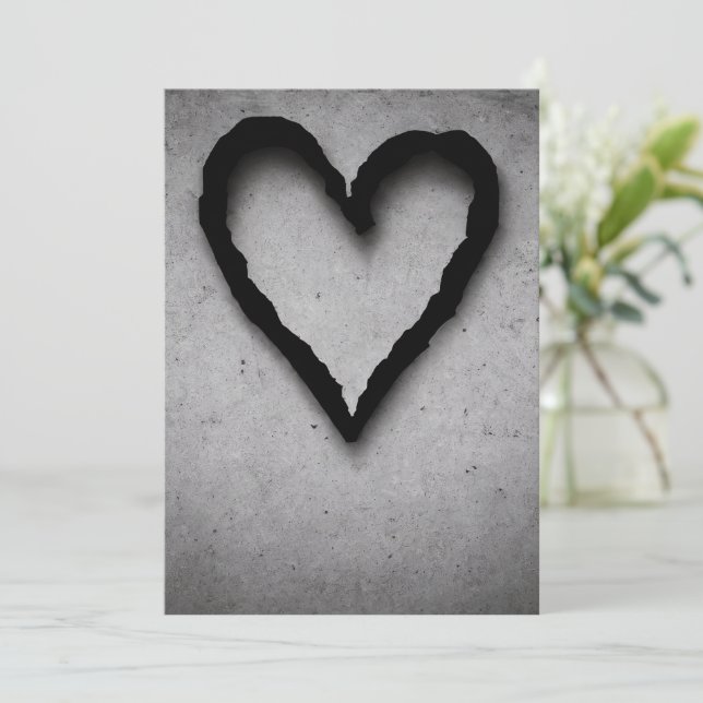 Tarjeta Festiva Corazón sobrante, no 01 (Anverso de pie)