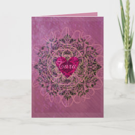 Tarjeta Festiva Corazón suave de San Valentín